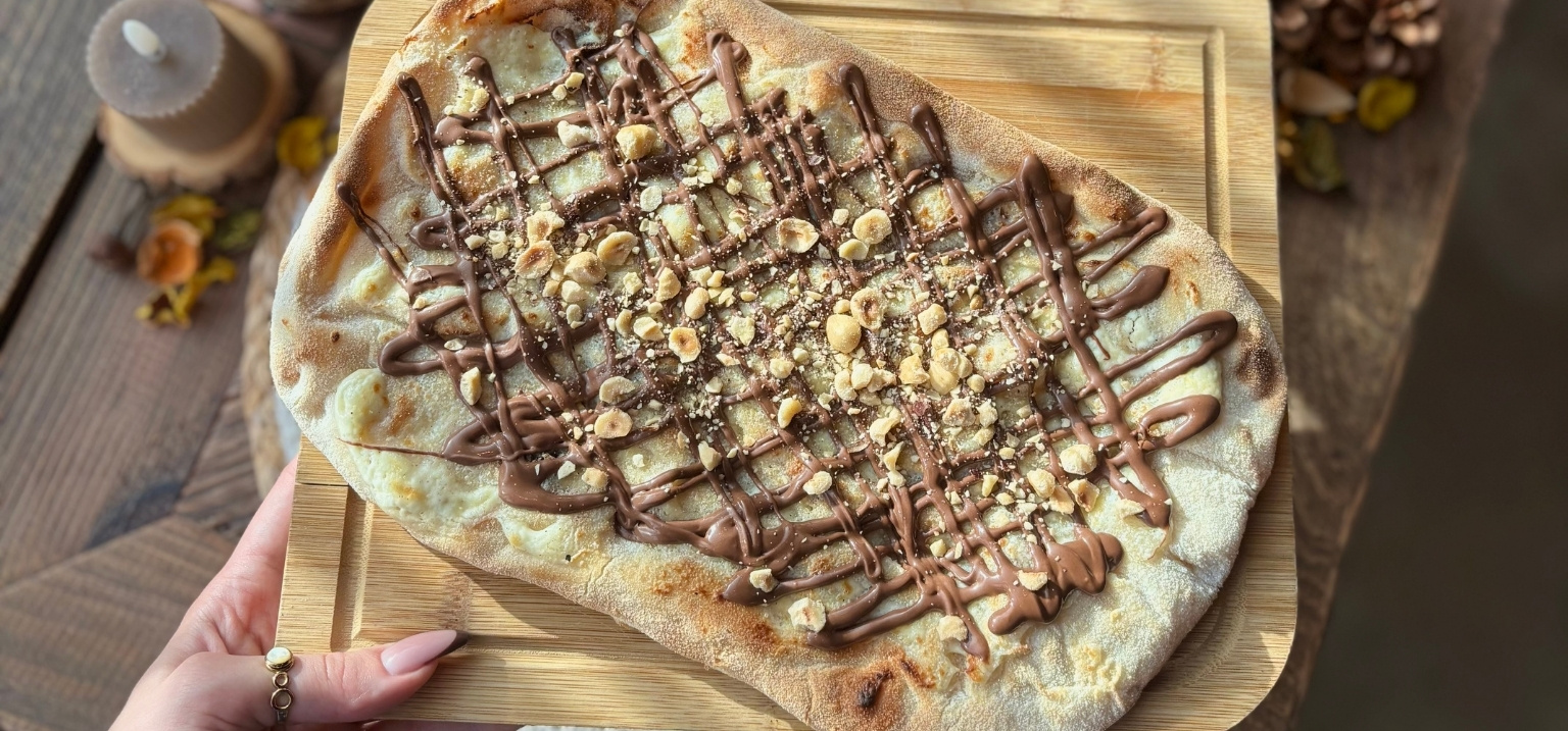 Pinsa Nutella, pizza O'Bello Waves
